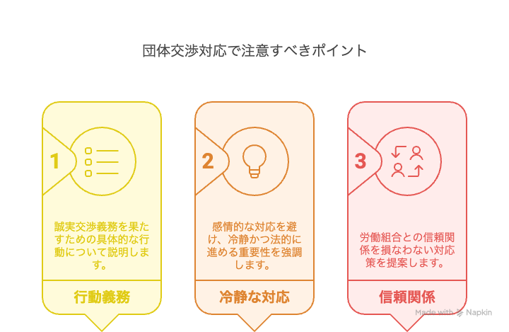 団体交渉対応で注意すべきポイント
