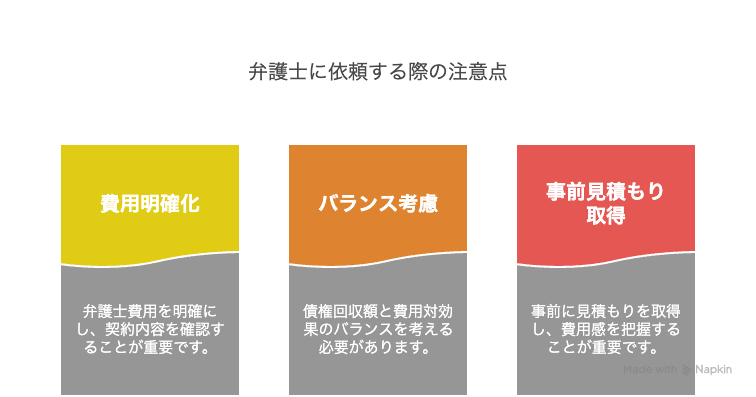 弁護士に依頼する際の注意点