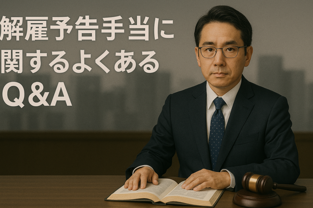 解雇予告手当に関するよくあるQ&A