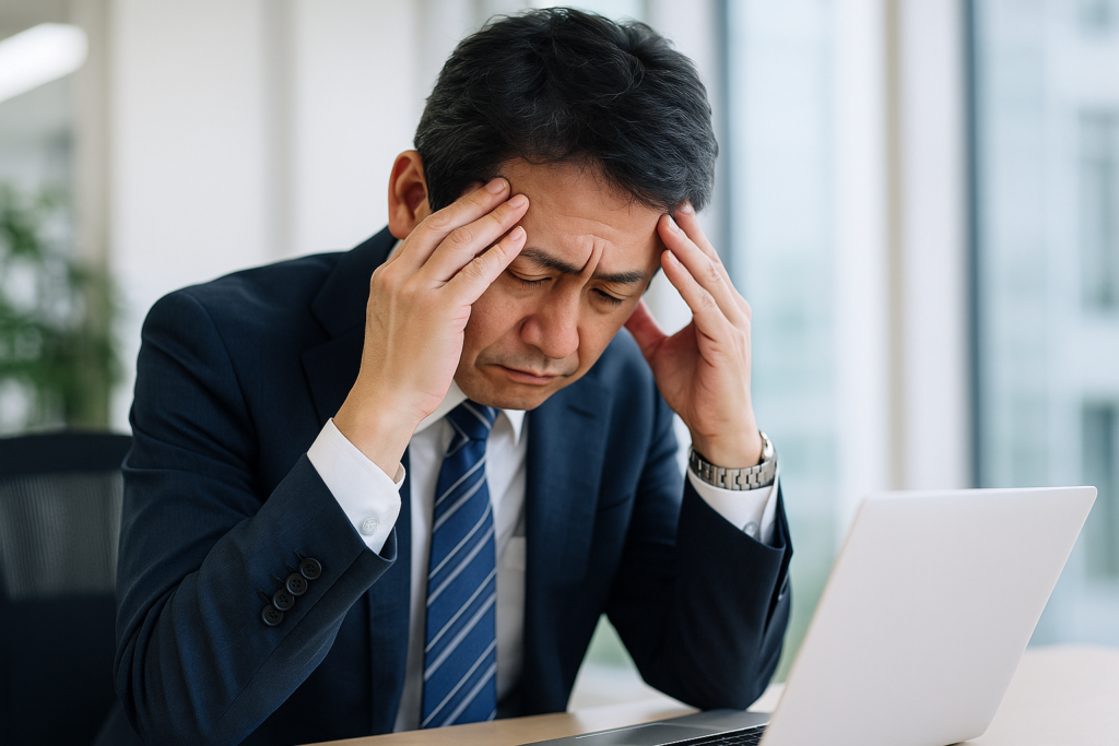 問題社員に頭を抱える上司