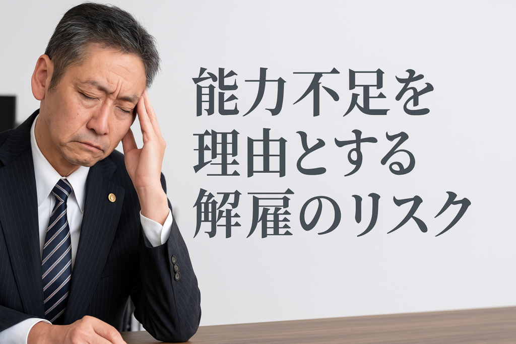 能力不足を理由とする解雇のリスク