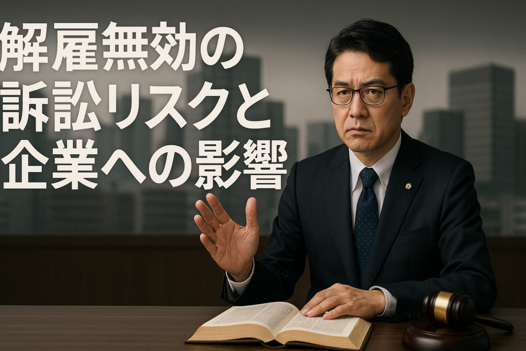 解雇無効の訴訟リスクと企業への影響