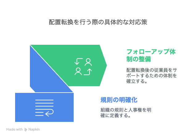 配置転換を行う際の具体的な対応策