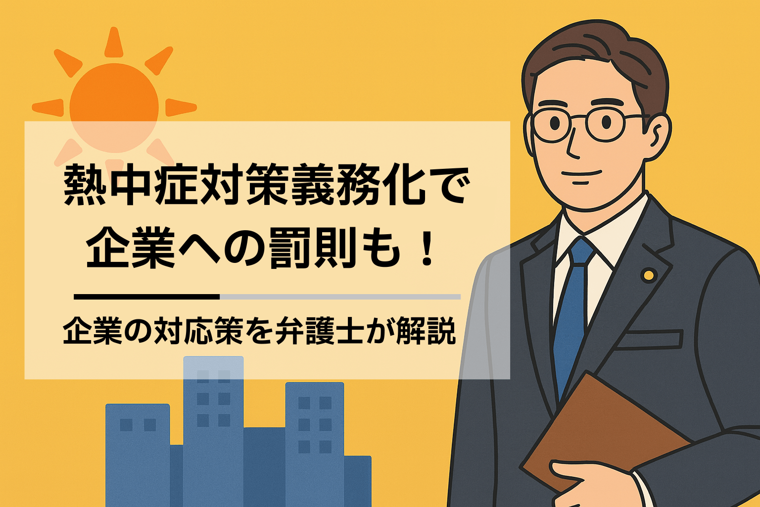 熱中症対策義務化で企業への罰則も！企業の対応策を弁護士が解説