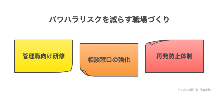 パワハラリスクを減らす職場づくりとは