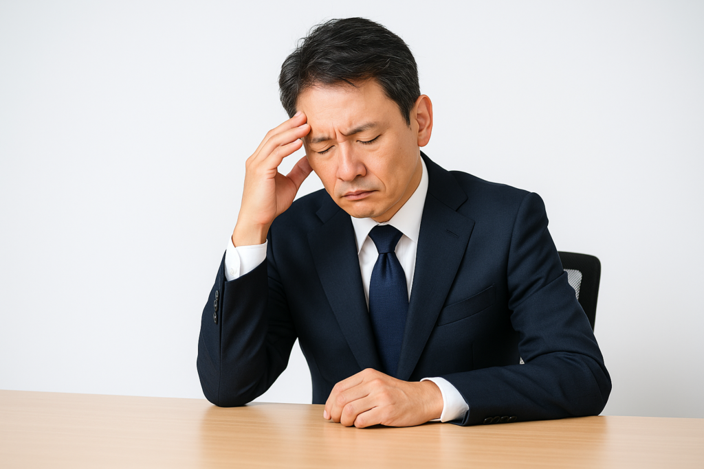 悩んでる会社員