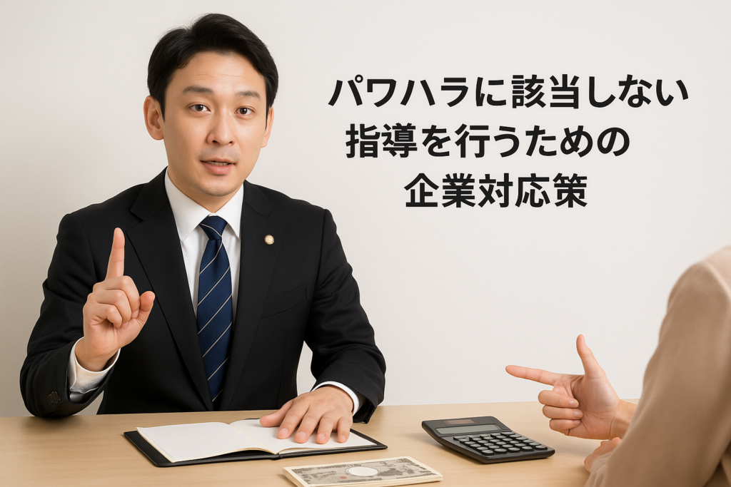 「パワハラに該当しない指導」を行うための企業対応策について弁護士が解説している様子