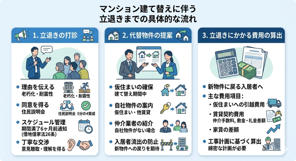 具体的な立退きまでの流れ