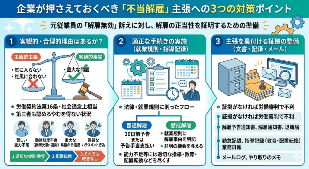 企業側が押さえておくべき3つのチェックポイント