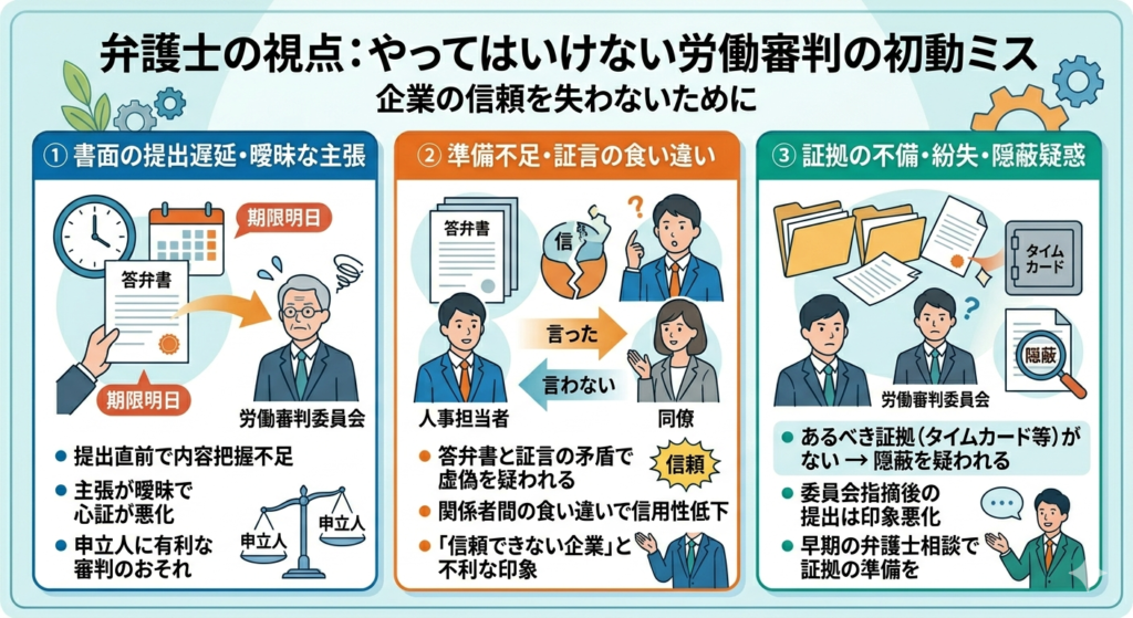 弁護士の視点から見るやってはいけない初動ミス