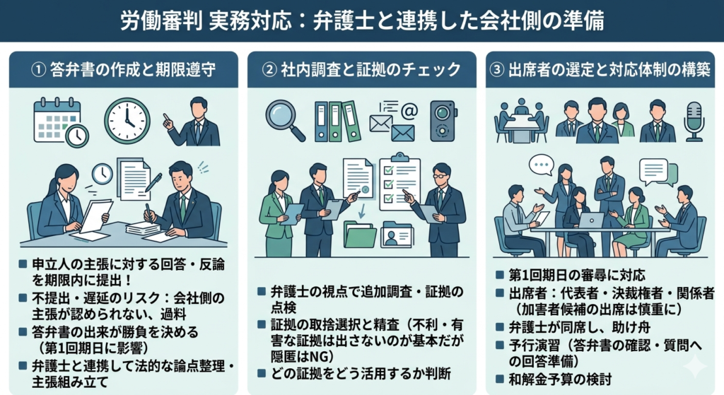 弁護士と連携して進める実務対応